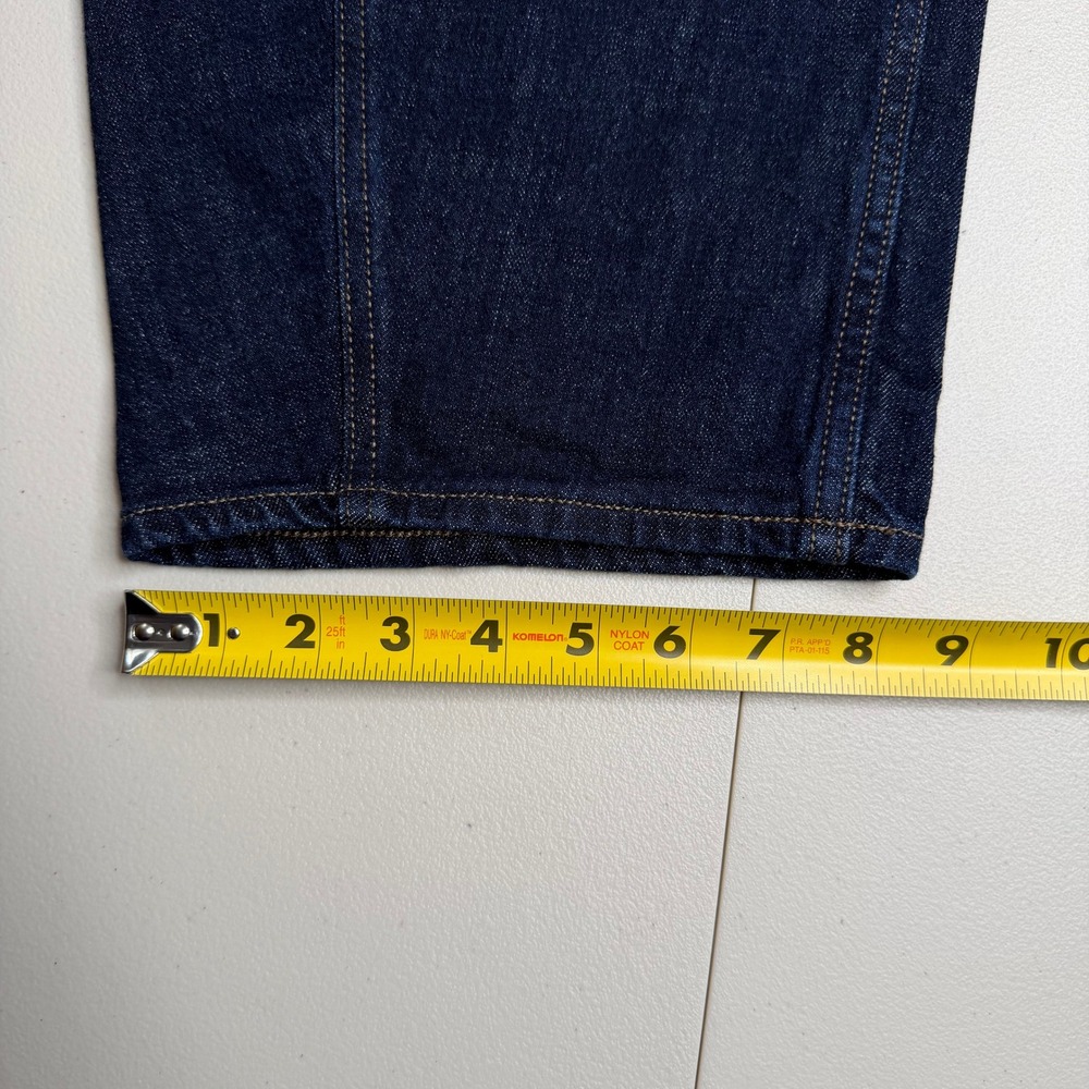 Old Navy Womens High-Rise Barrel Leg Jeans Dark Wash Indigo Size 16 Wide Leg - Picture 6 of 9